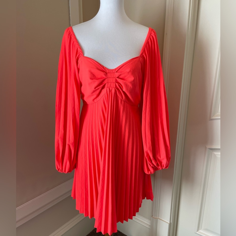 A.L.C. Lincoln dress in neon orange